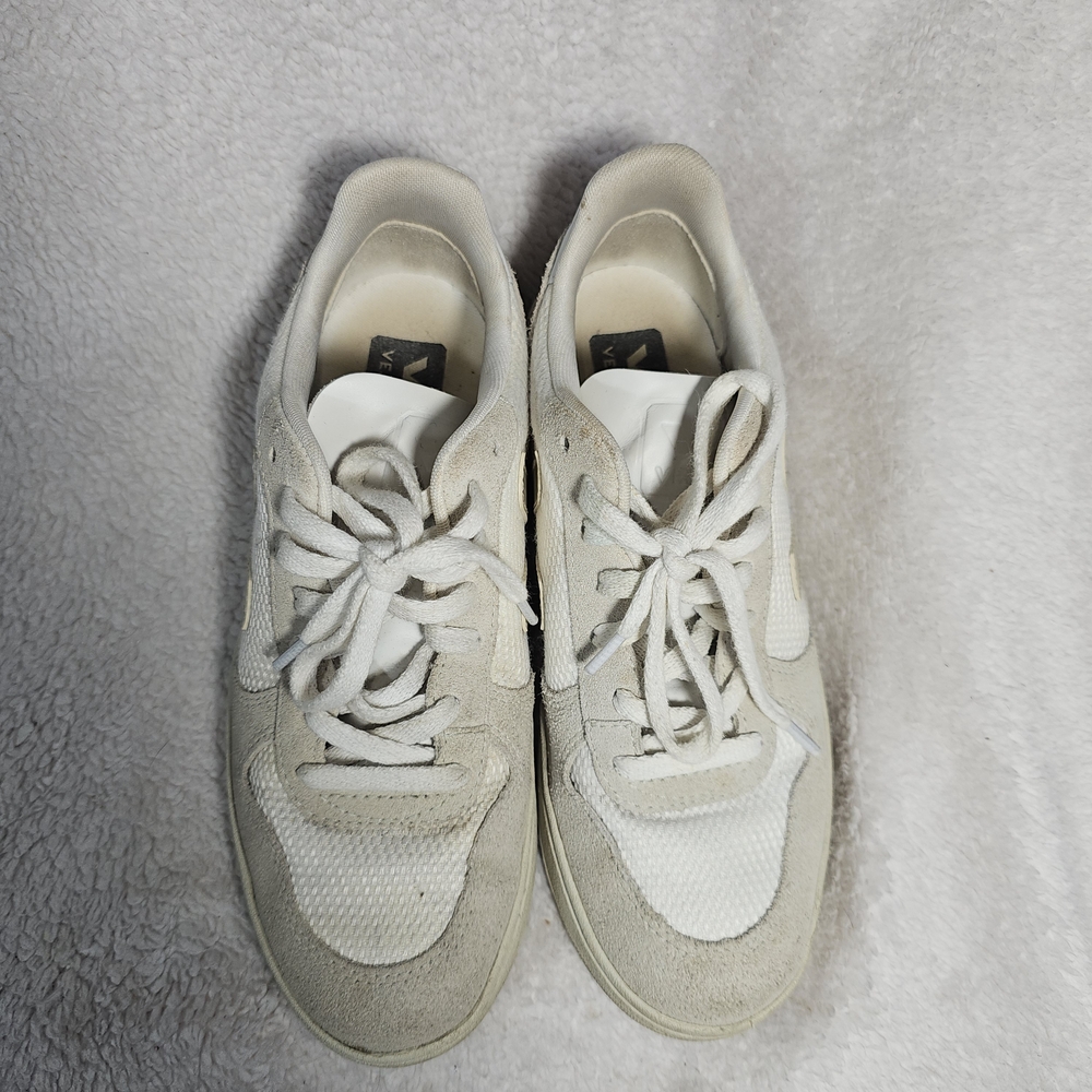 Veja V10 B-Mesh Women's Sneakers in White Natural Pierre Size 8 - Picture 8 of 12